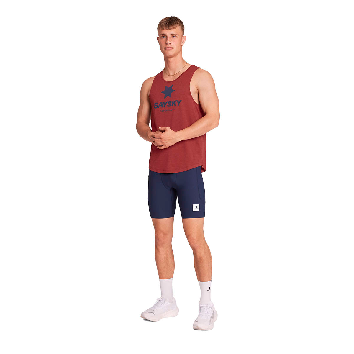 Saysky Logo Combat Pro Singlet Herre