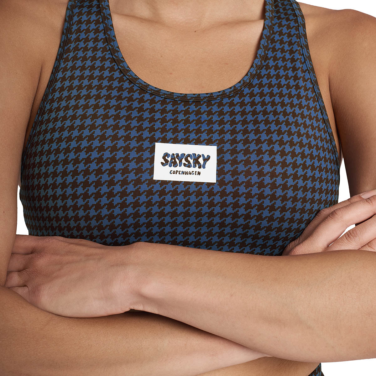 Saysky Houndstooth Combat Sports Bra