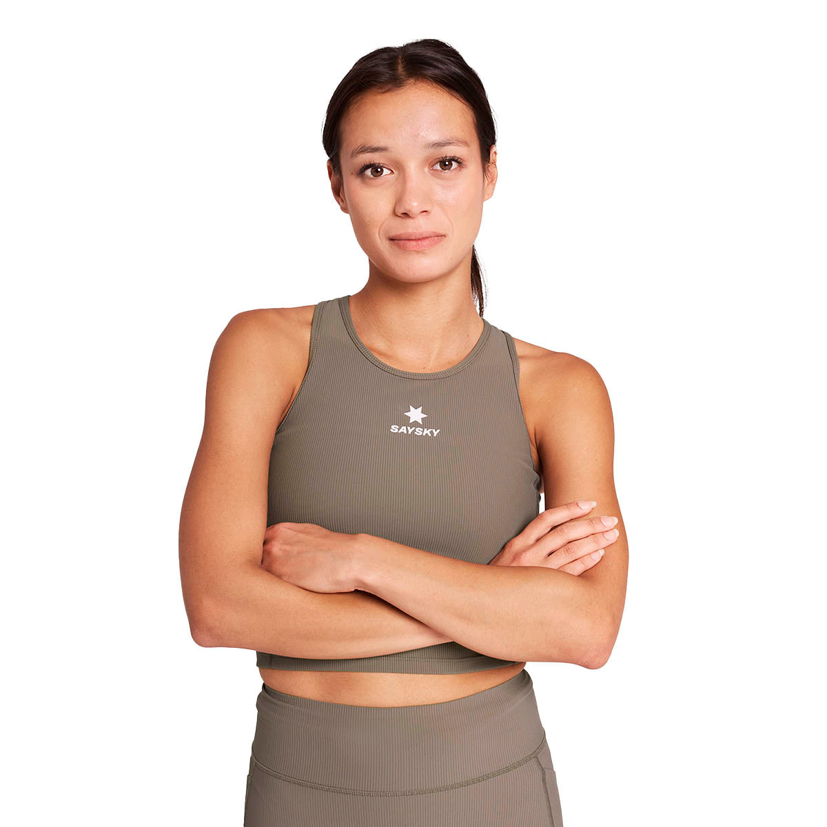 Saysky Combat Rib Crop Top Dame