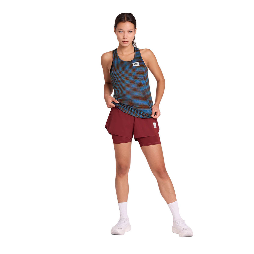 Saysky Houndstooth Combat Singlet Dame