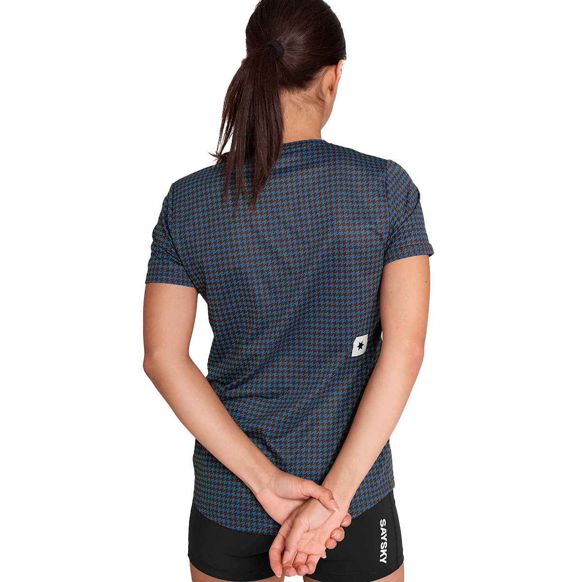 Saysky Houndstooth Combat T-shirt Dame