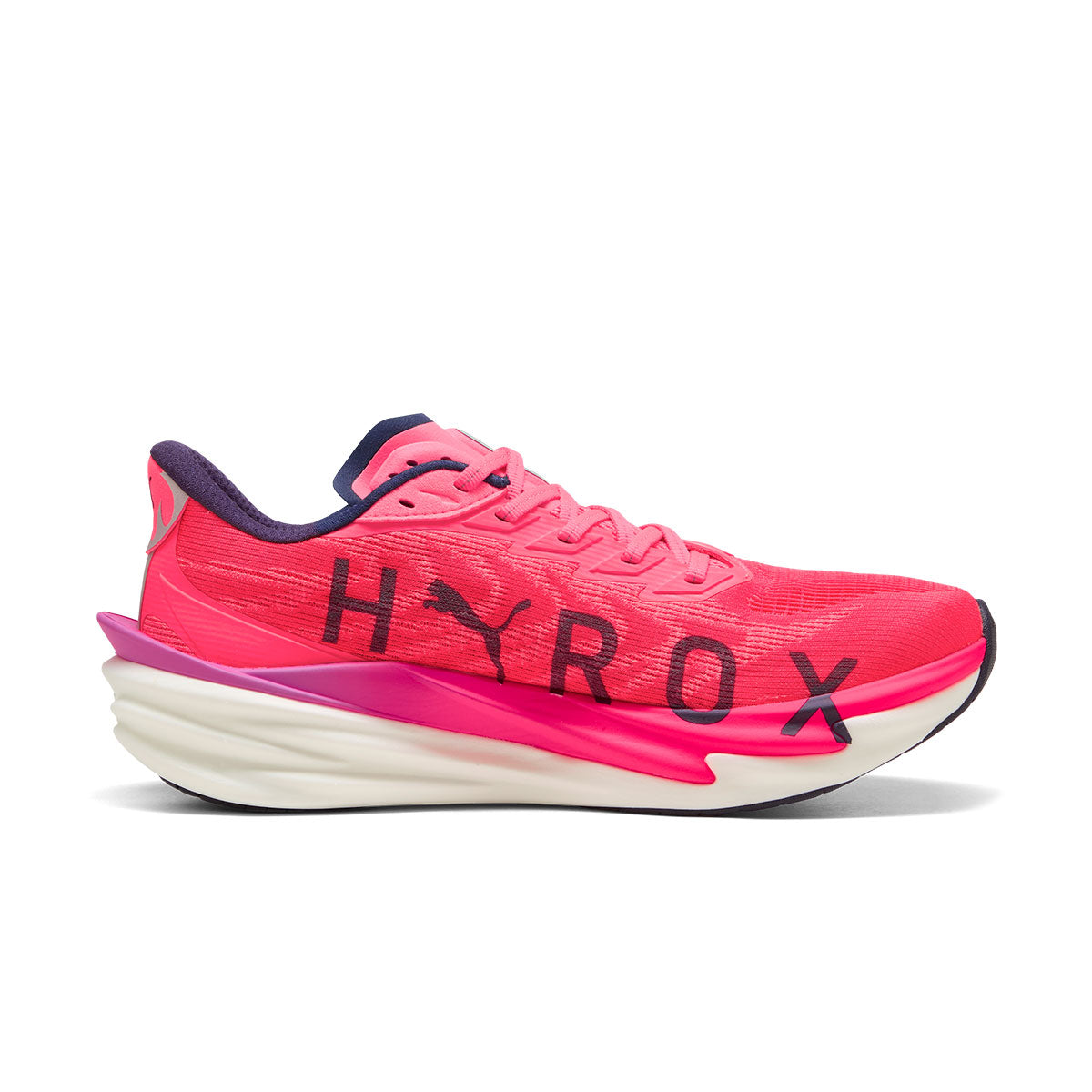 Puma Deviate NITRO 4 Hyrox herre løbesko i pink og hvid