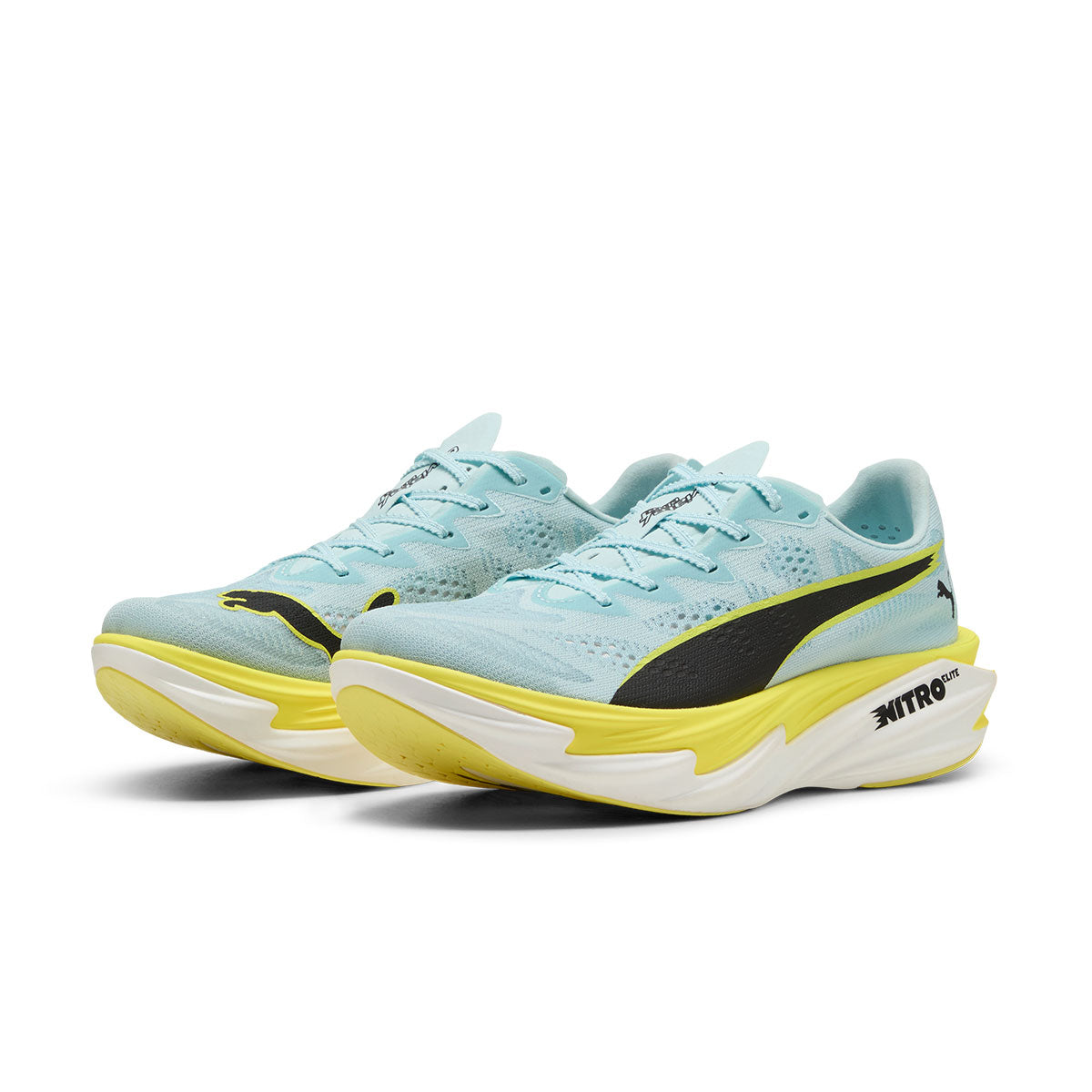 Puma Deviate NITRO Elite 4 løbesko i lyseblå og sort