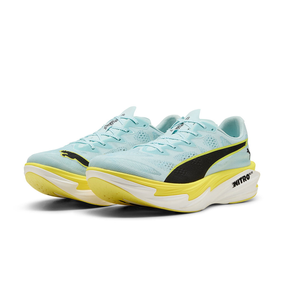 Puma Deviate NITRO Elite 4 Herre løbesko i lyseblå og sort