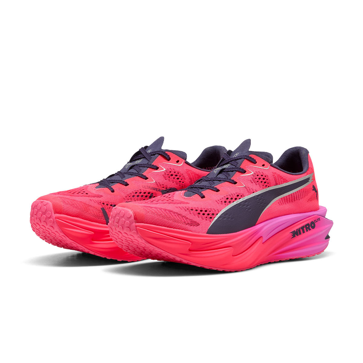 Puma Deviate NITRO Elite 4 løbesko i pink og sort