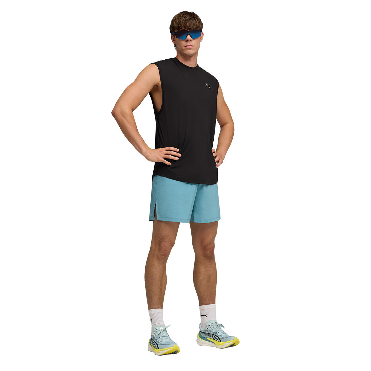Puma Dreamrun 5" Drycell shorts til mænd i blå farve