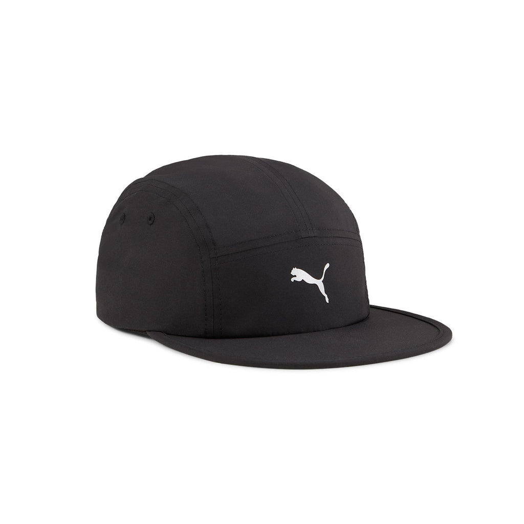 Puma Ess Running 5-panel cap i sort med hvidt logo