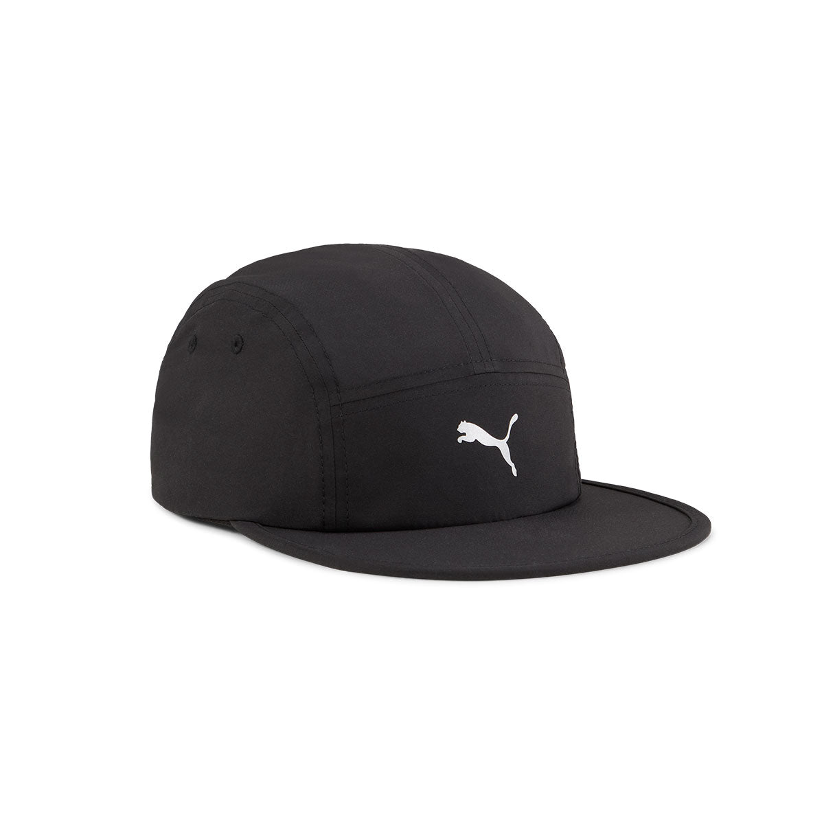 Puma Ess Running 5-panel cap i sort med hvidt logo