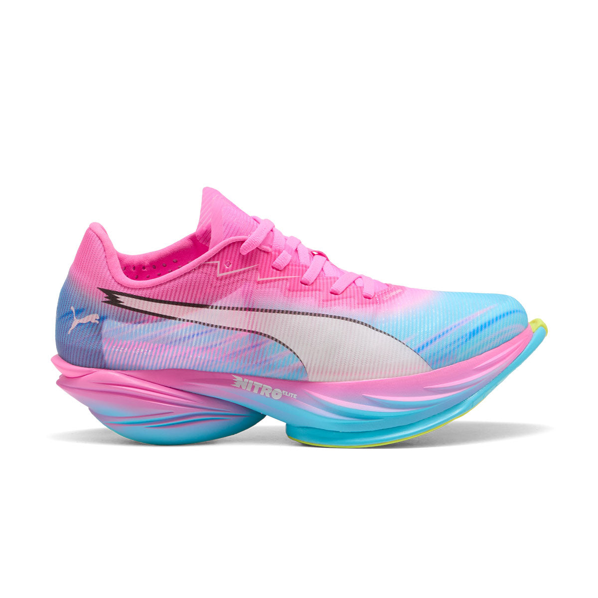 Puma Fast-R NITRO Elite 3 ST Dame løbesko i lyserøde og blå nuancer