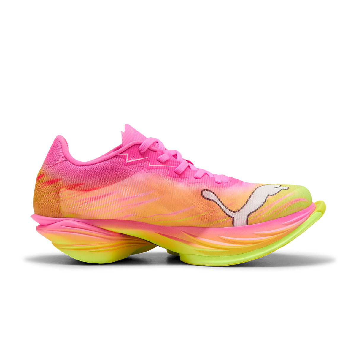 Puma Fast-R NITRO Elite 3 ST dame løbesko i pink og gul