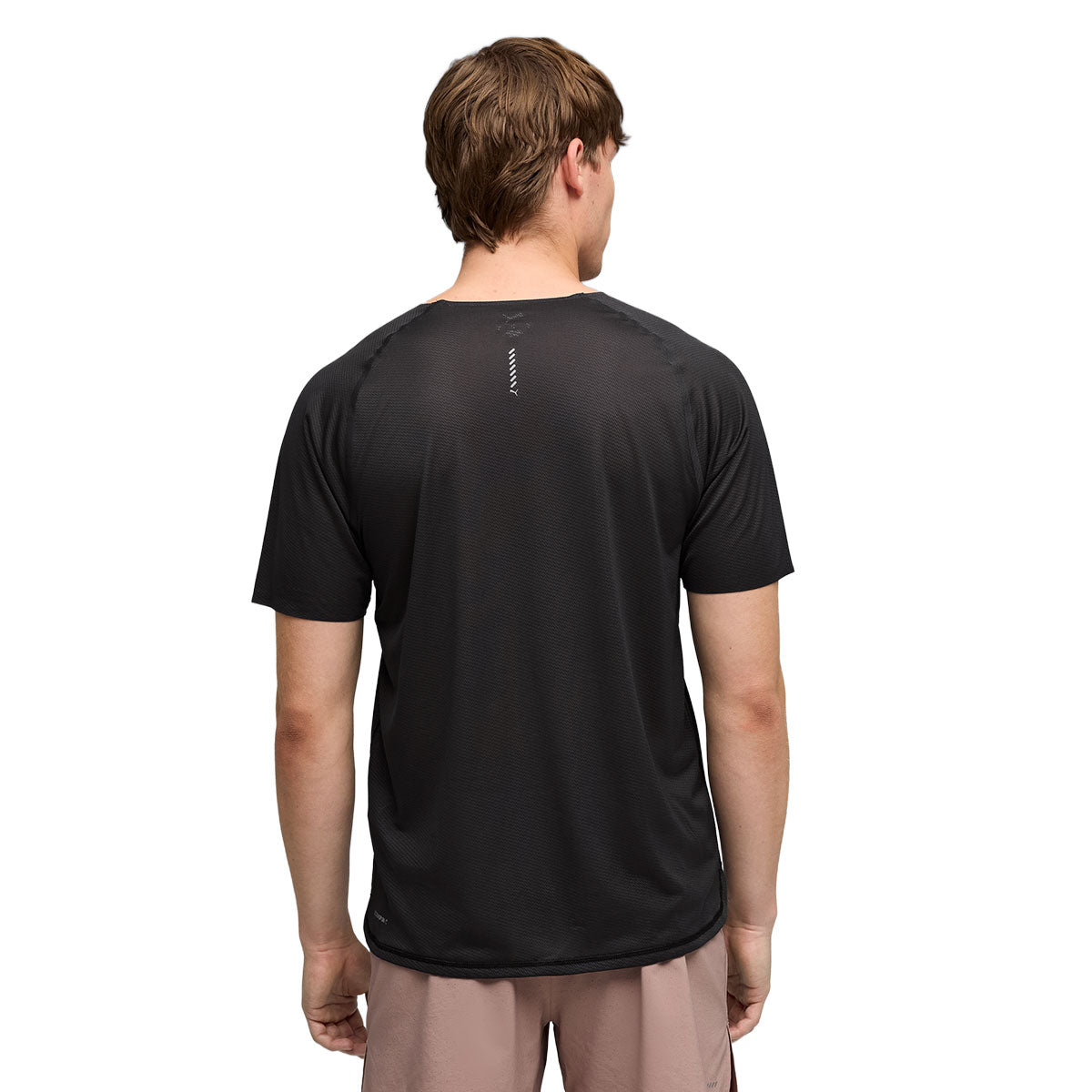 Sort Puma Lightspeed T-shirt til mænd set bagfra