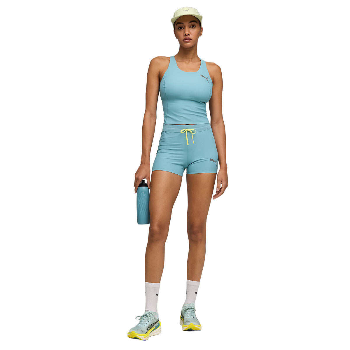 Puma Lightspeed crop top dame i lys blå farve