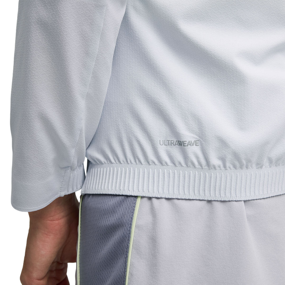 Puma Lightspeed Ultraweave graphic jakke til herrer, hvid med elastisk talje