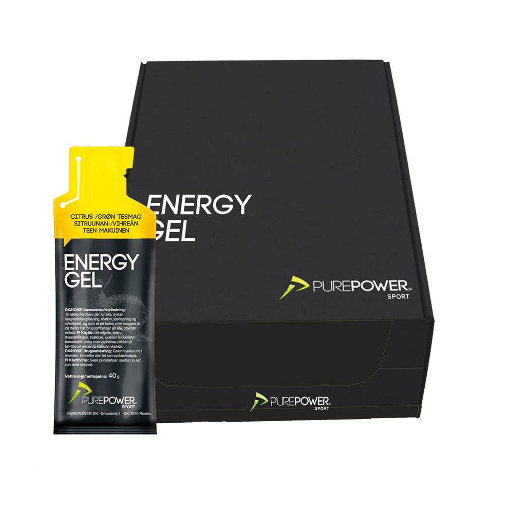 Purepower Energy Gel Citrus/Grøn Tesmag 40 g