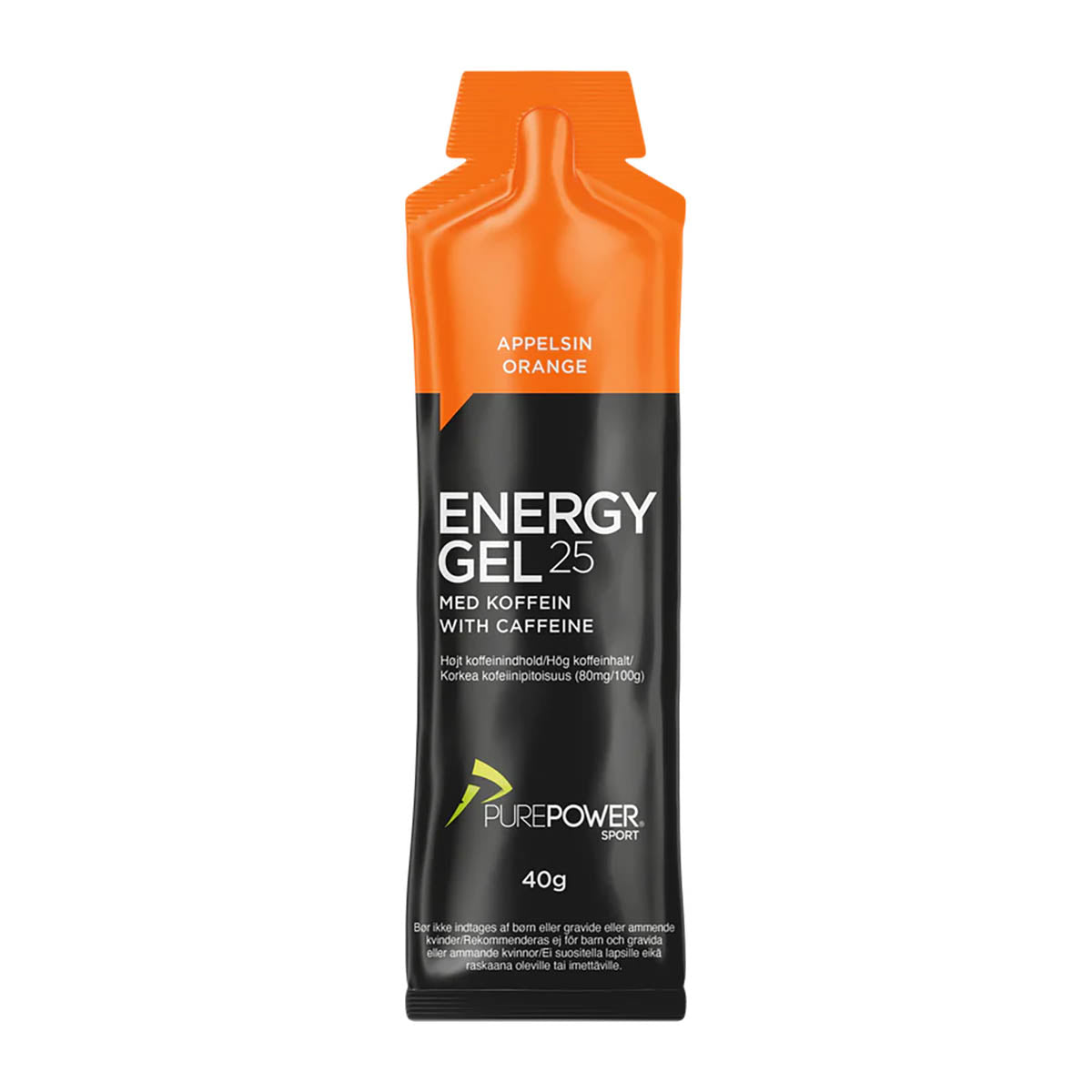 Purepower Energy Gel Appelsin Koffein 40 g