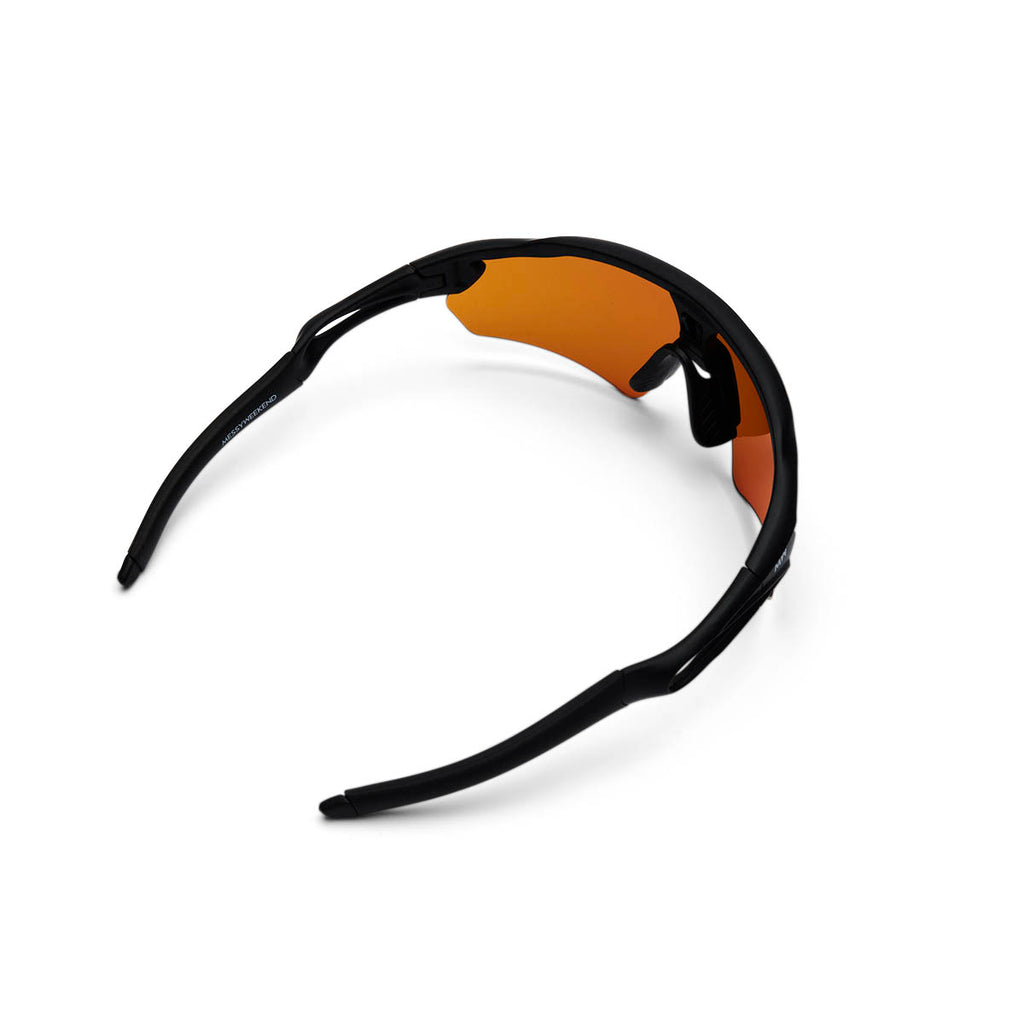 MessyWeekend Rapid Orange Black Solbrille