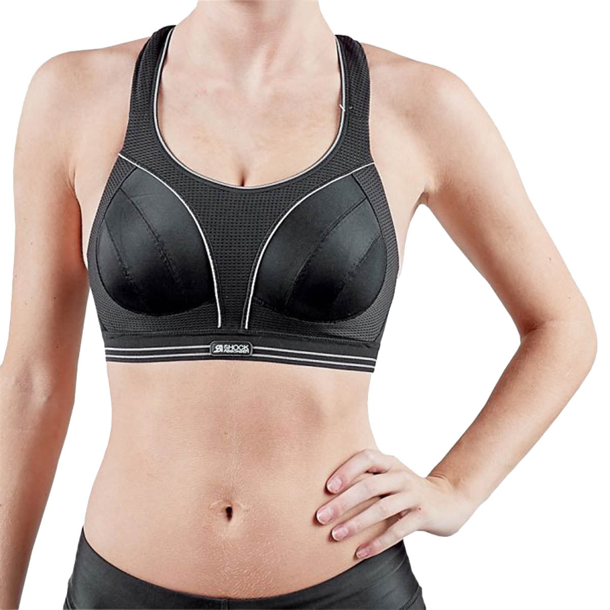 Shock Absorber Ultimate Run Bra i sort med støtte til sport