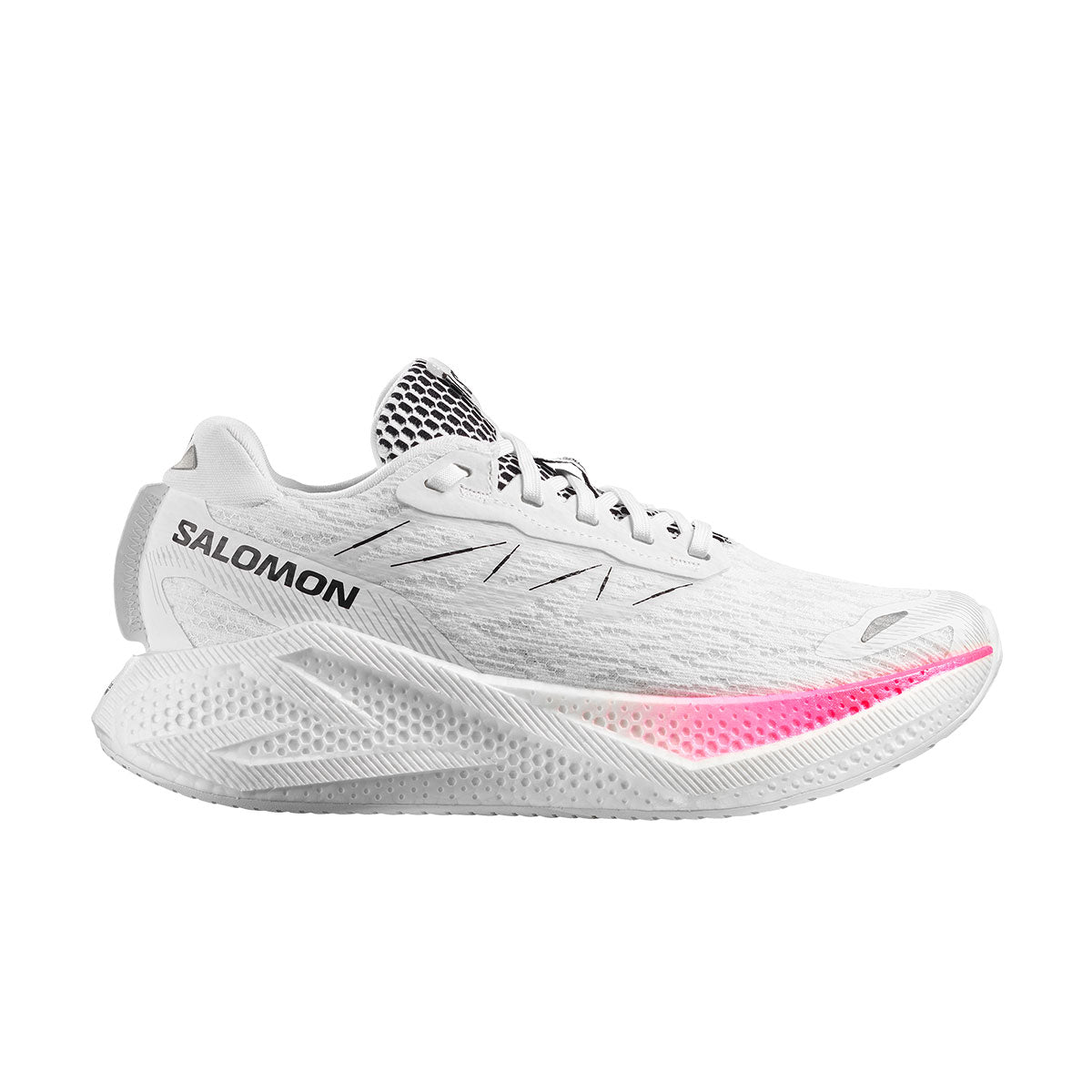 Salomon Aero Glide 4 Dame løbesko i hvid og pink