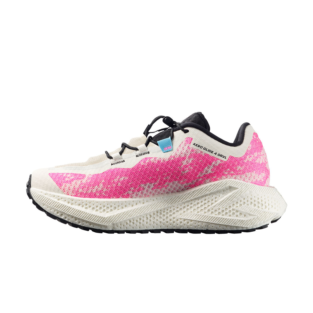 Salomon Aero Glide 4 GRVL Dame løbesko i hvid og pink
