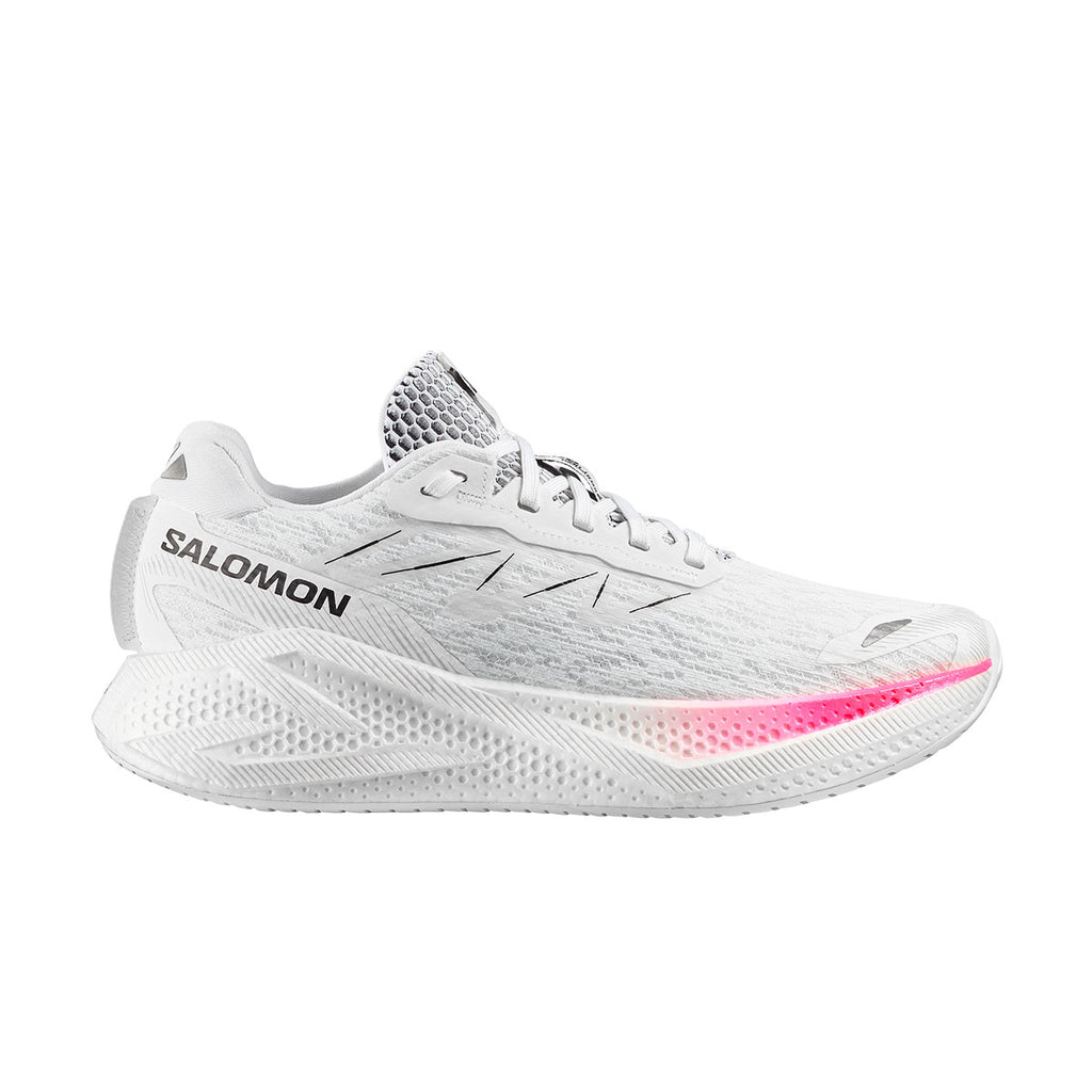 Salomon Aero Glide 4 Herre løbesko i hvid med pink detalje