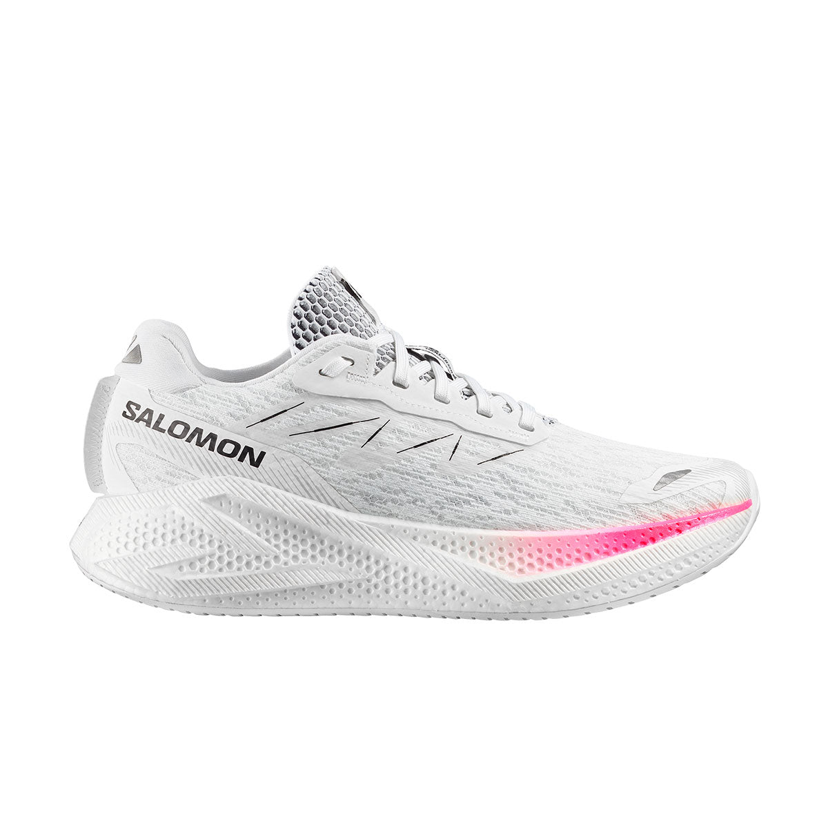 Salomon Aero Glide 4 Herre løbesko i hvid med pink detalje