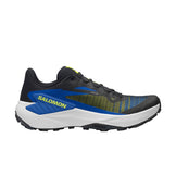 Salomon Genesis Herre trailsko i blå og sort med gule detaljer