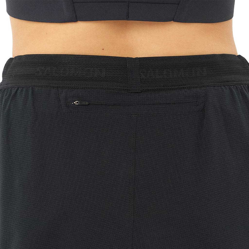 Salomon Sense Aero Split 3" shorts til damer, sort bagpå