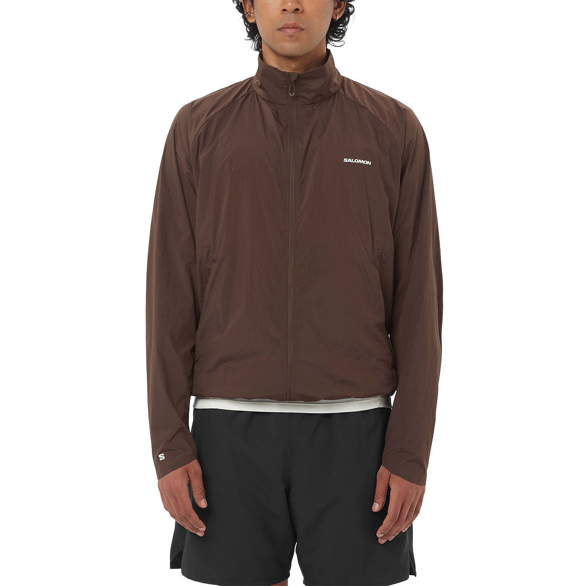 Salomon SHKout Fly Jacket til mænd i brun farve
