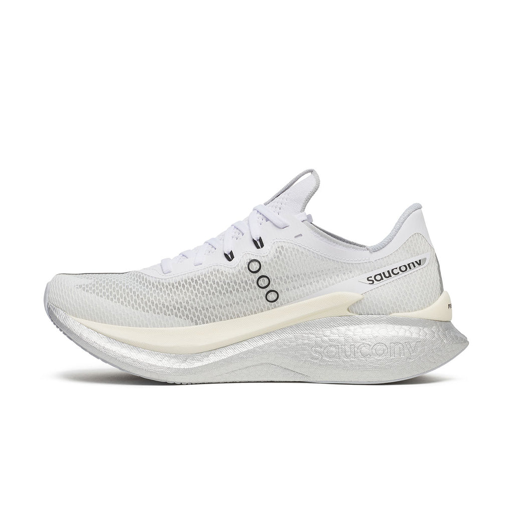 Saucony Endorphin Pro 5 herre løbesko i hvidt mesh design