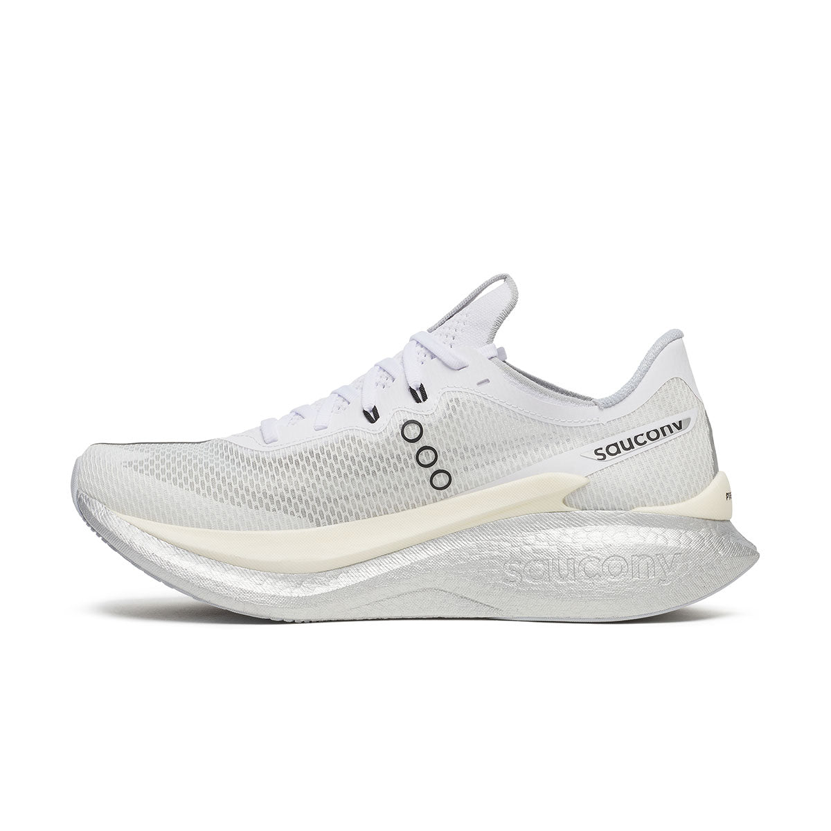 Saucony Endorphin Pro 5 herre løbesko i hvidt mesh design