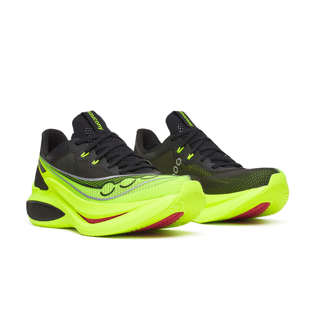 Saucony Endorphin Pro 5 herre løbesko i sort og neon grøn