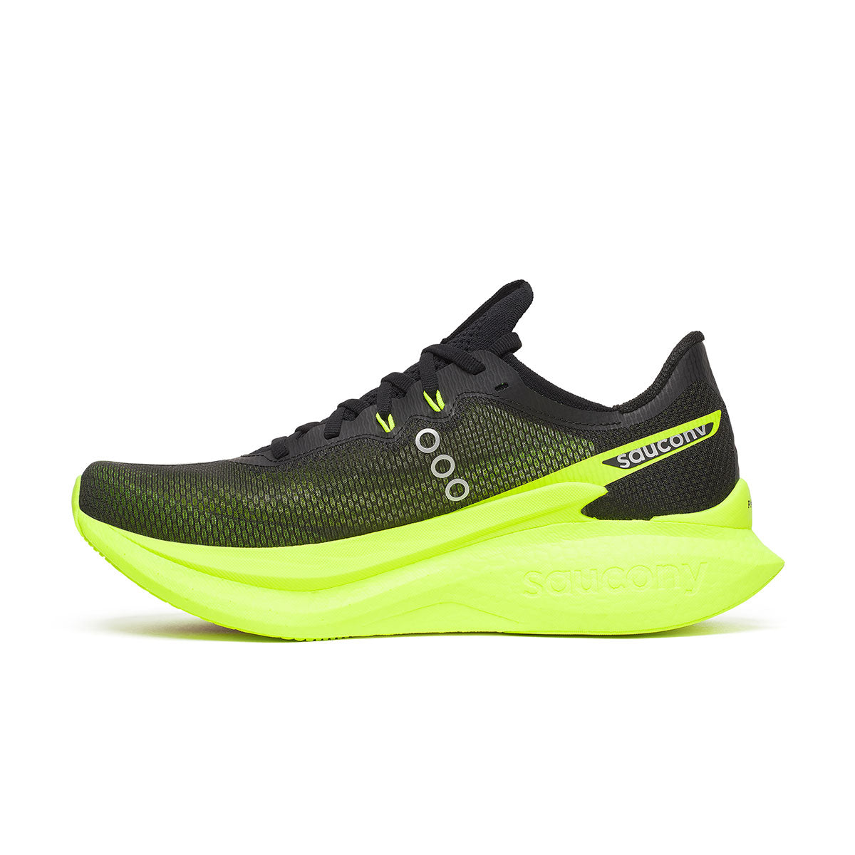 Saucony Endorphin Pro 5 herre løbesko i sort og neon grøn