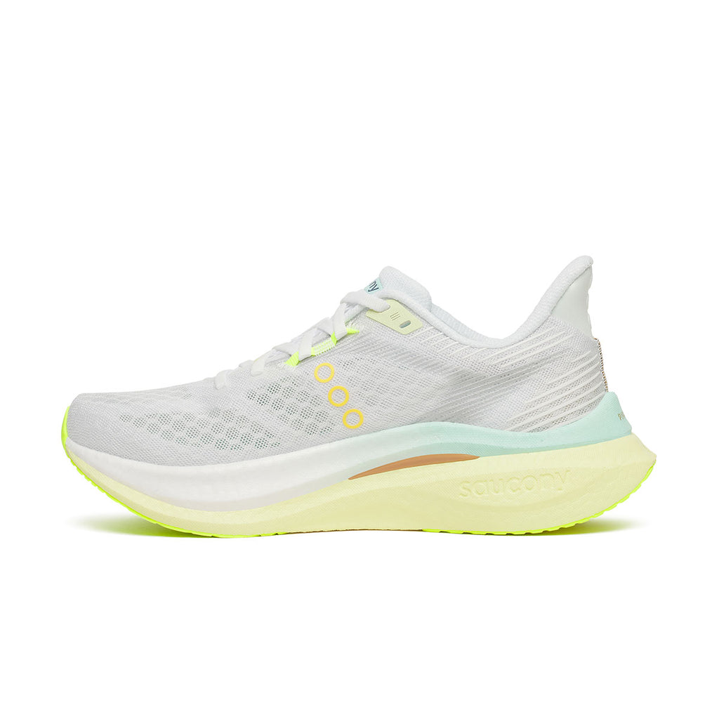 Saucony Endorphin Speed 5 Dame løbesko i hvid og grøn