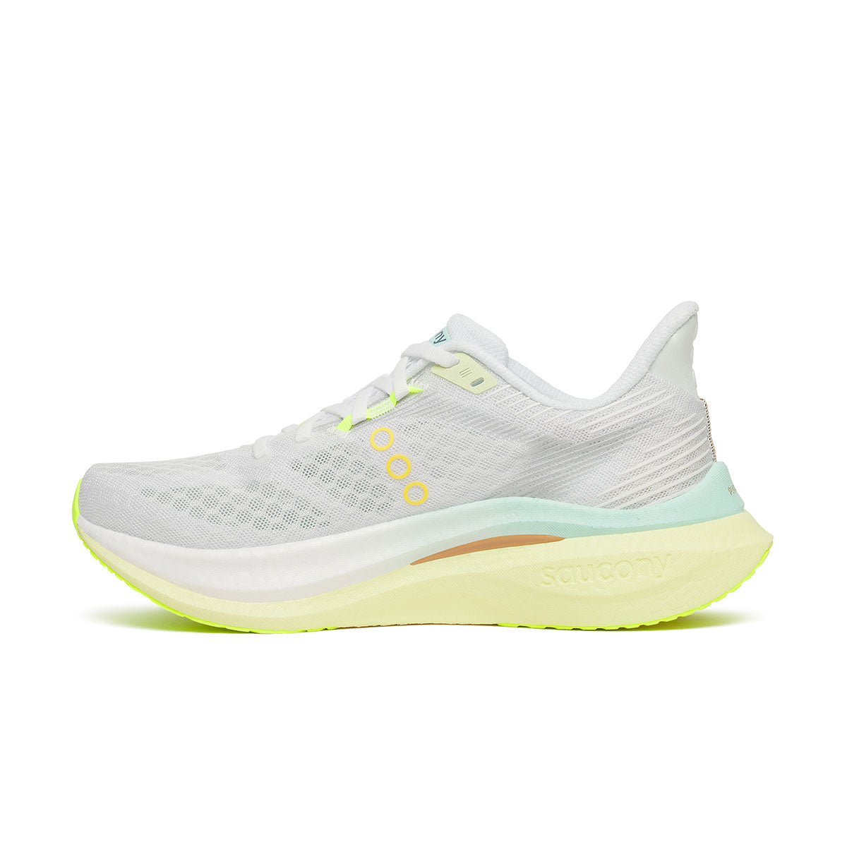 Saucony Endorphin Speed 5 Dame løbesko i hvid og grøn
