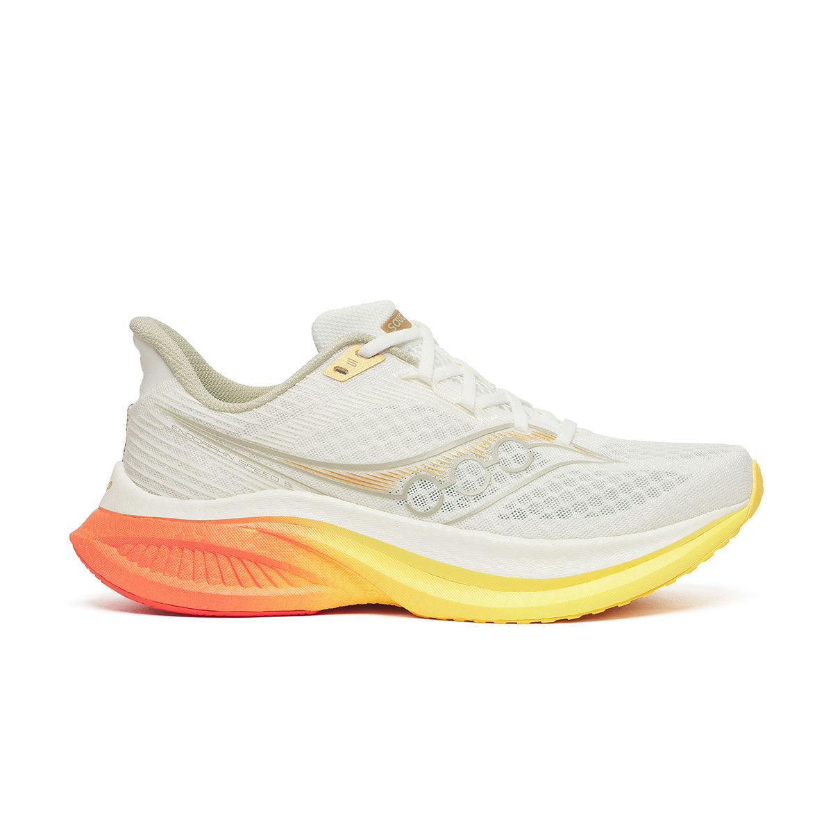 Saucony Endorphin Speed 5 Herre løbesko i hvid, gul og orange