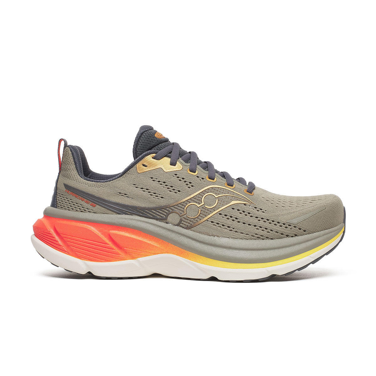 Saucony Hurricane 25 Herre løbesko i grå og orange farver