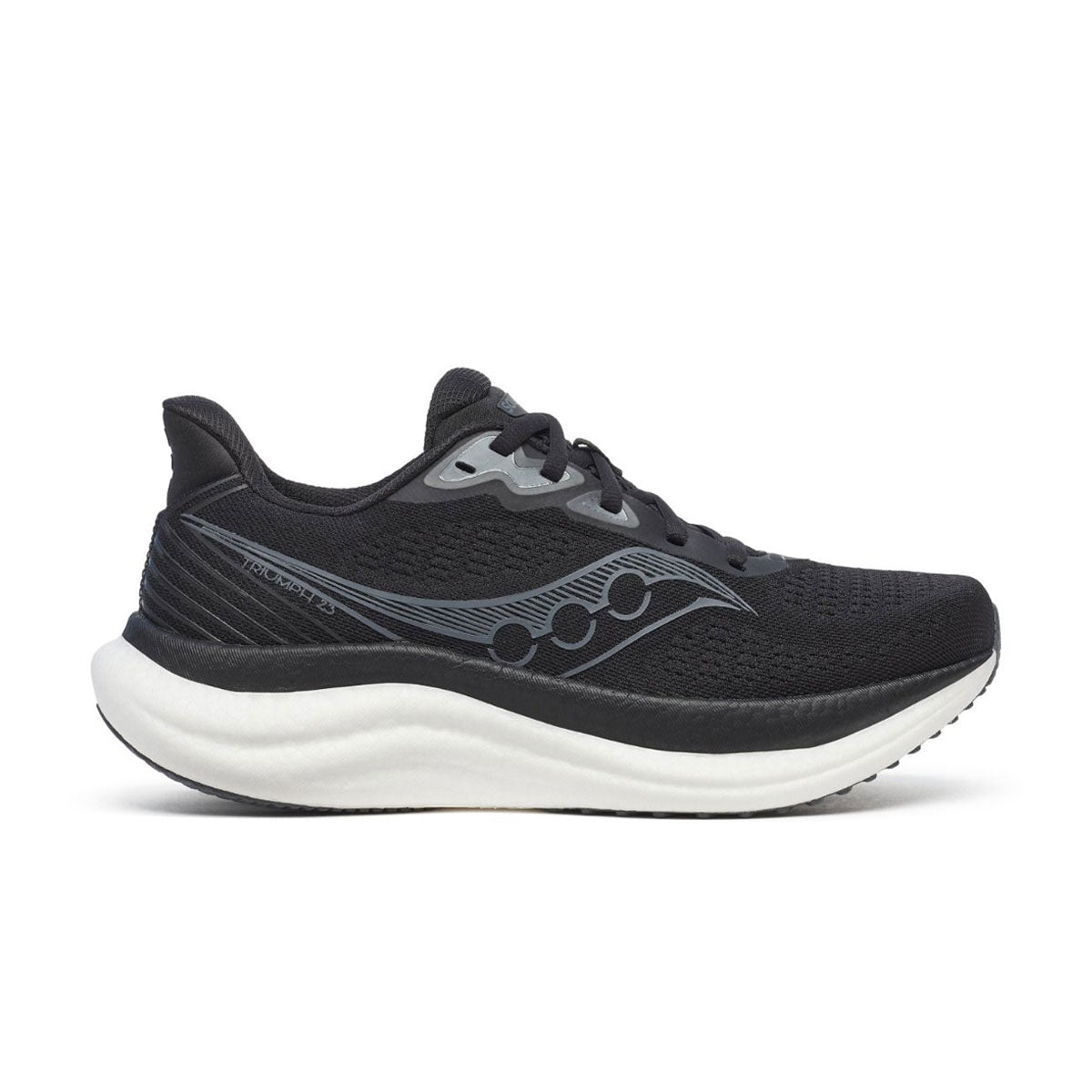 Saucony Triumph 23 Wide Dame løbesko i sort og grå