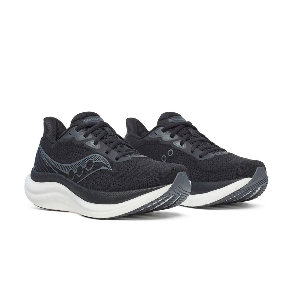 Saucony Triumph 23 Wide Dame løbesko i sort og grå