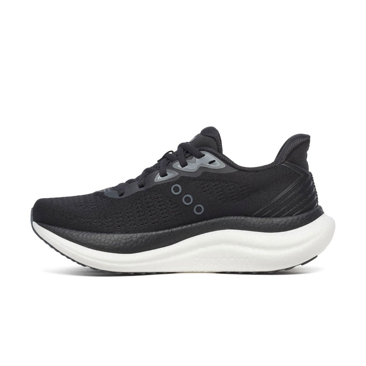Saucony Triumph 23 Wide Dame løbesko i sort med grå detaljer