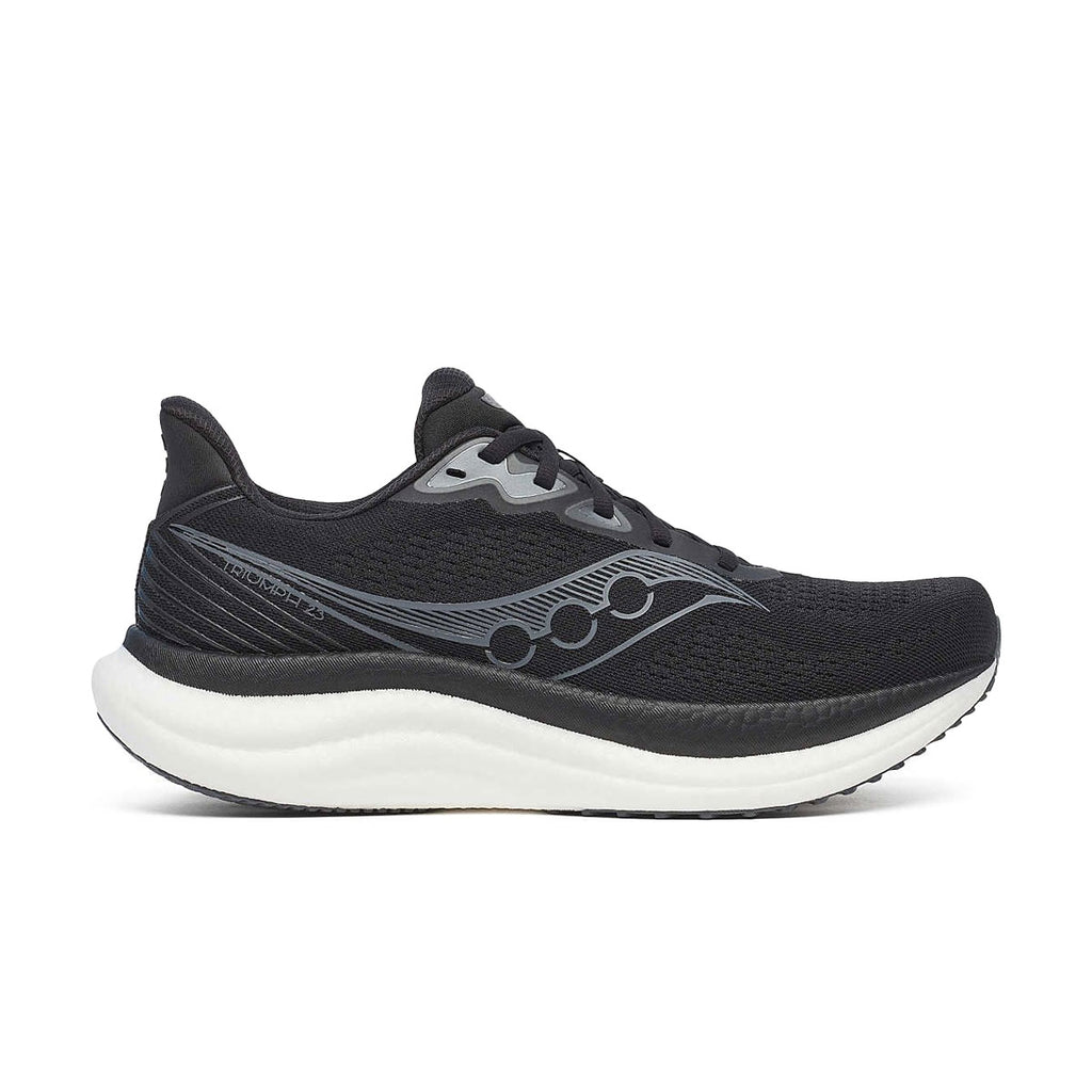 Sort Saucony Triumph 23 Wide herre løbesko med hvid sål