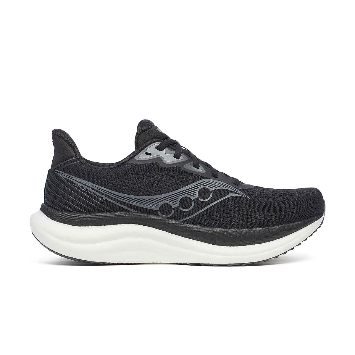 Sort Saucony Triumph 23 Wide herre løbesko med hvid sål