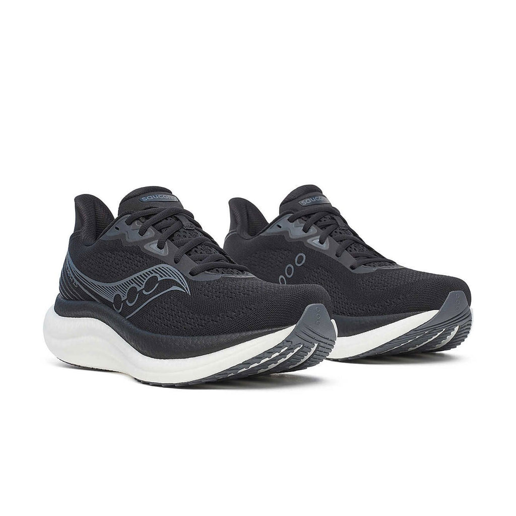 Saucony Triumph 23 Wide Herre løbesko i sort og grå
