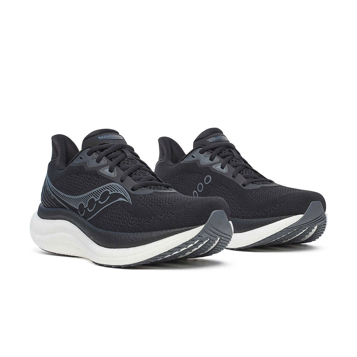 Saucony Triumph 23 Wide Herre løbesko i sort og grå