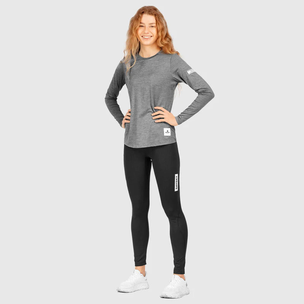 Saysky Clean Pace Longsleeve light grey dame