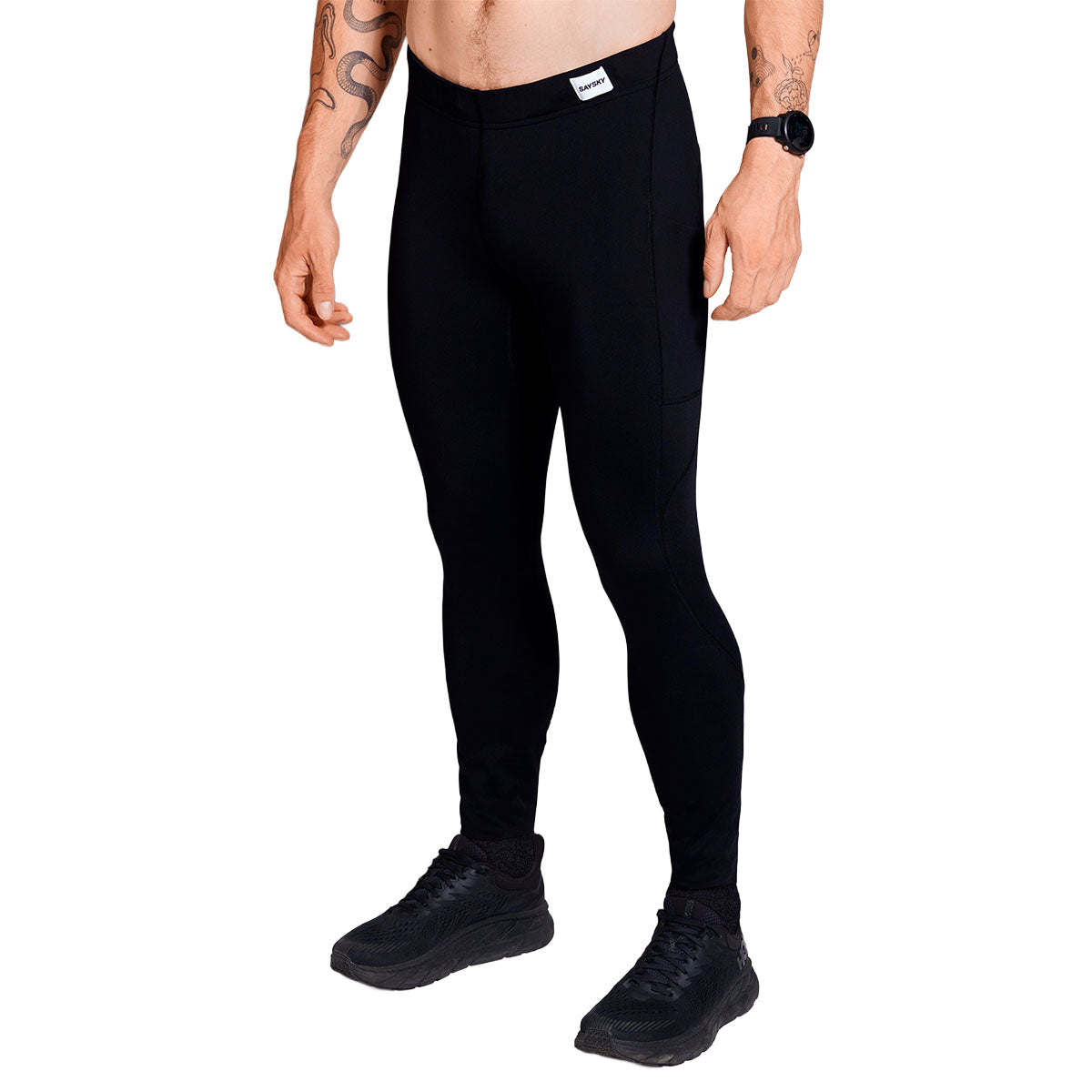Saysky Blaze+ lange vintertights i sort til mænd