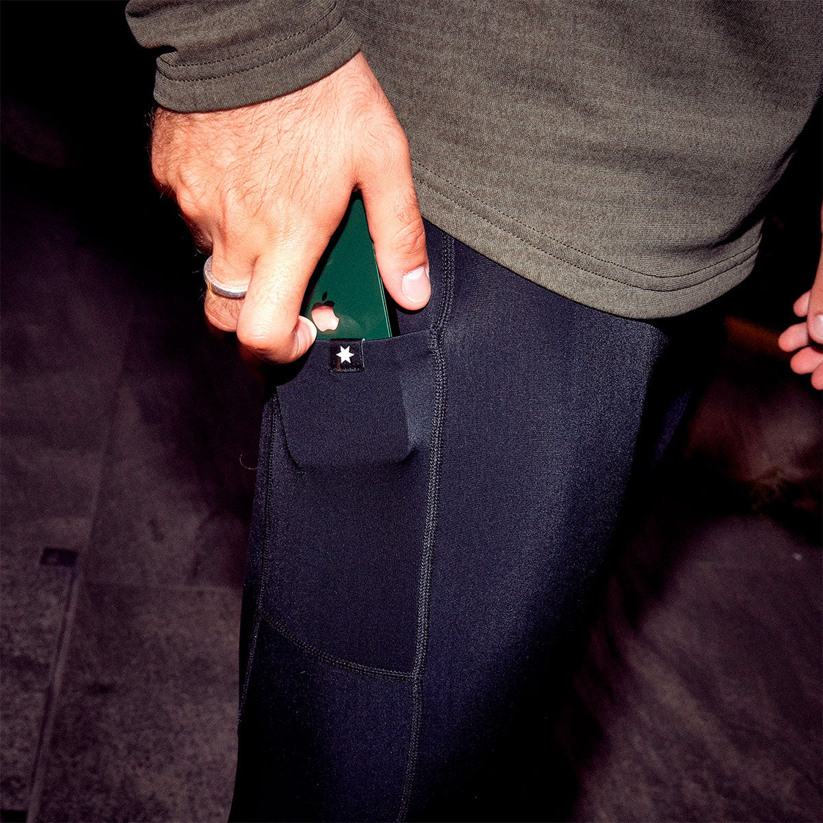 Saysky Blaze+ lange vintertights med lomme til telefon