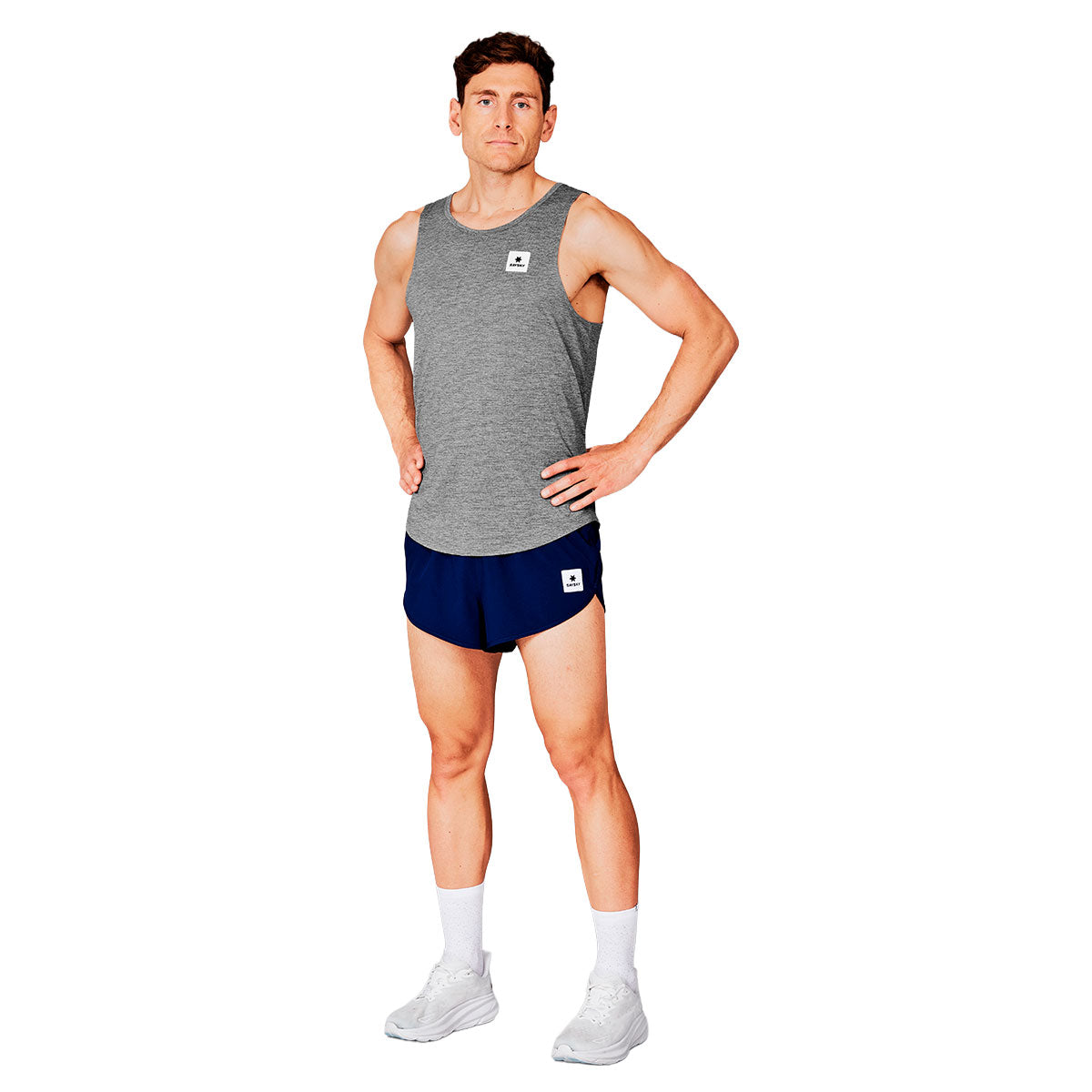 Saysky Clean Combat Pro Singlet i grå med logo