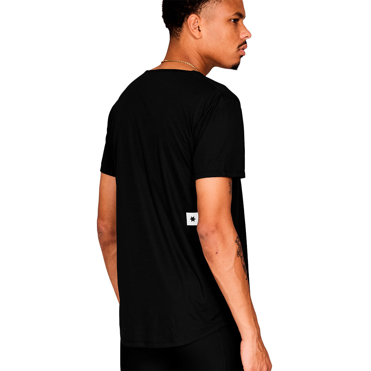 Saysky Clean Combat Pro T-shirt i sort med logo på ryggen