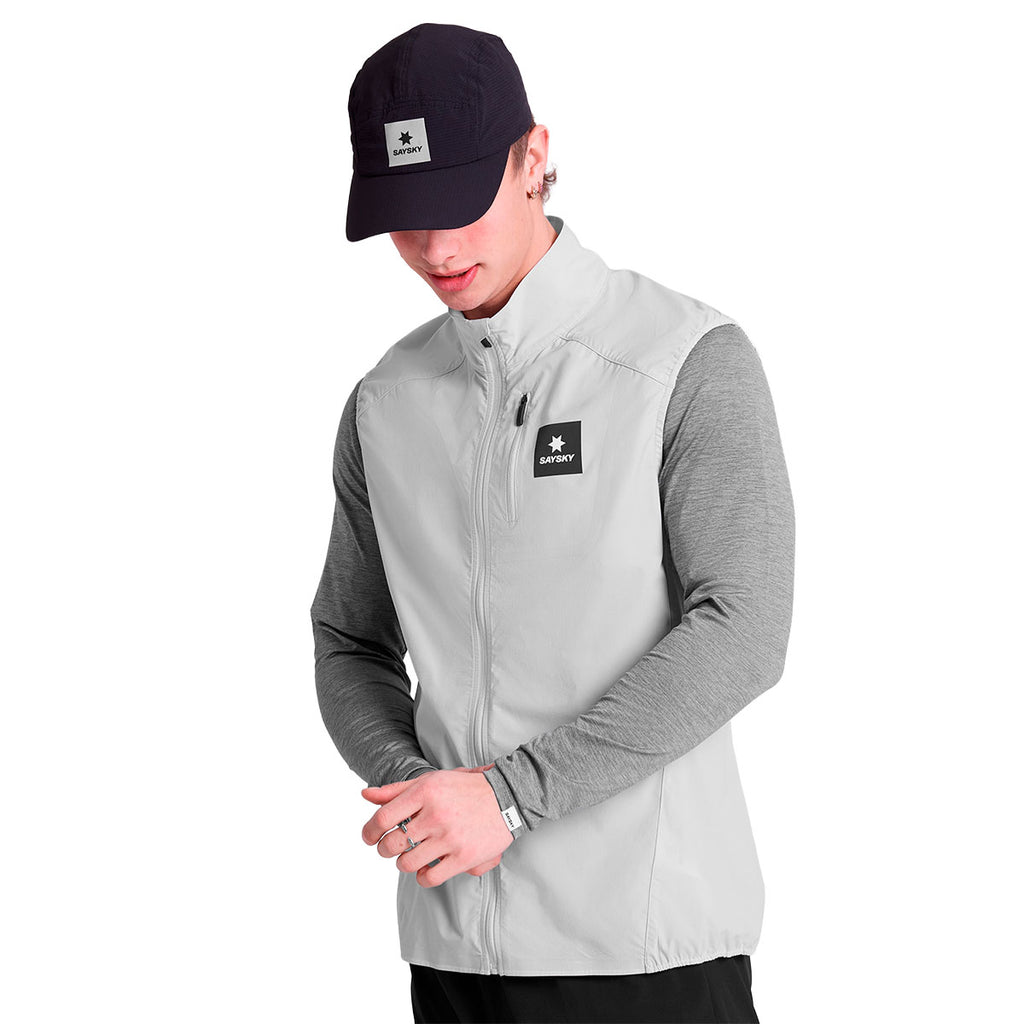 Saysky Clean Pace Flex Vest i grå med lange ærmer
