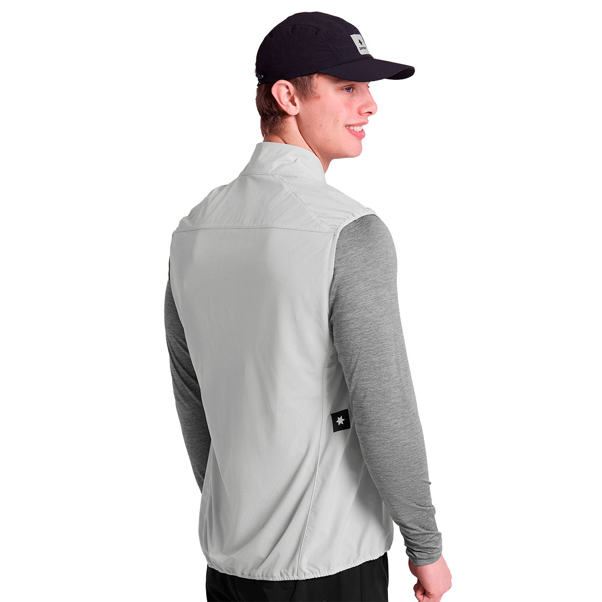 Saysky Clean Pace Flex Vest i hvid med rygvisning